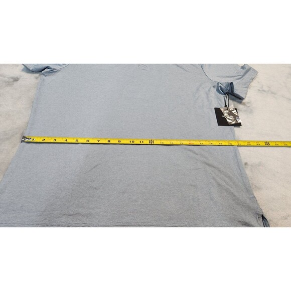 01 Algo Men's Size Large Light Blue AlgoFlex Jack Performance Polo Shirt NWT - Picture 9 of 9